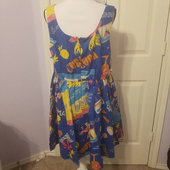 Modcloth Optimistic Effect Travel Dress 2X - Picture 4 of 6